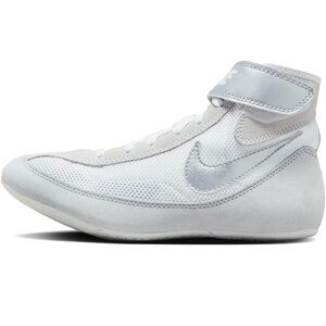 NIKE Size 3 (GS) Nike Speedsweep 7 High White Metallic Silver